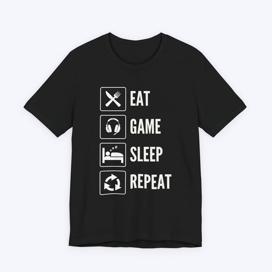 T-Shirt Black / S Eat, Game, Sleep, Repeat T-shirt