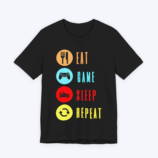 T-Shirt Black / S Eat, Game, Sleep, Repeat T-shirt