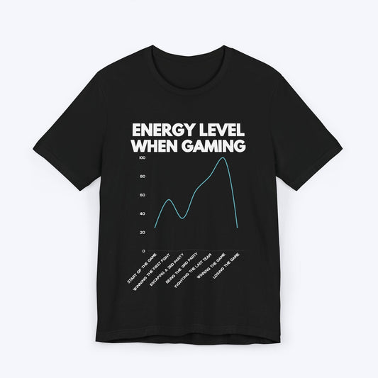 T-Shirt Black / S Energy Level When Gaming T-shirt