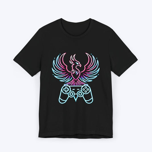 T-Shirt Black / S Eternal Gamer: Neon Phoenix T-shirt