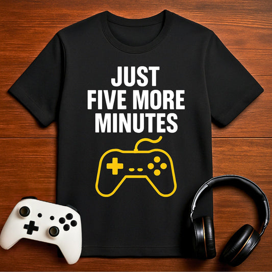 T-Shirt Black / S Five More Minutes T-shirt