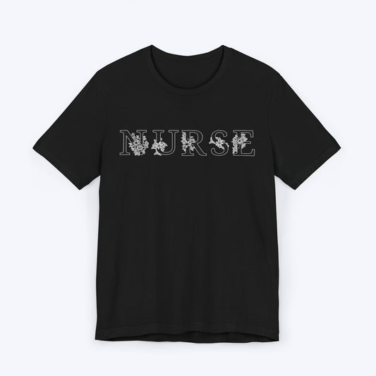 T-Shirt Black / S Flower Child Nurse T-shirt