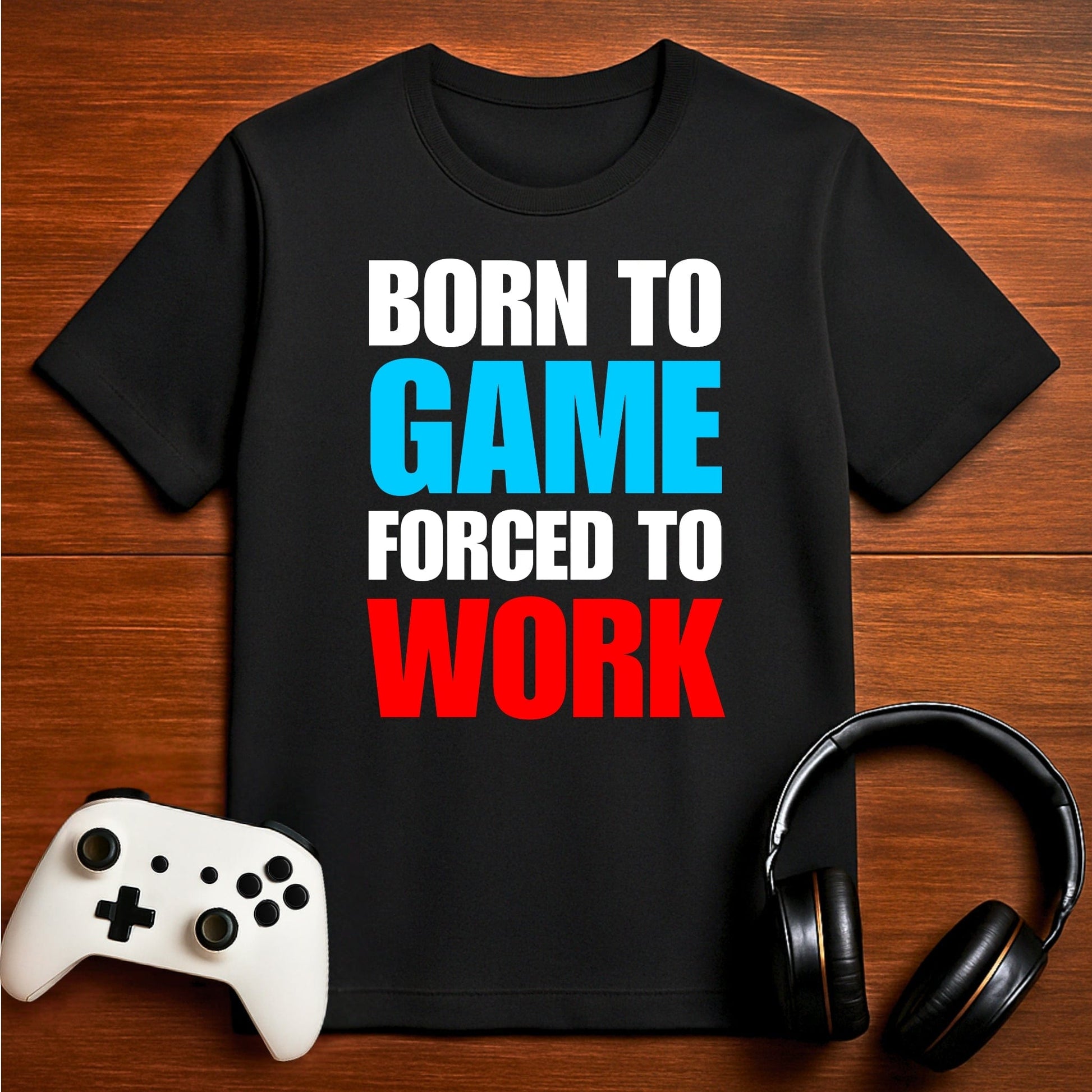 T-Shirt Black / S Forced to Work Gamer T-shirt