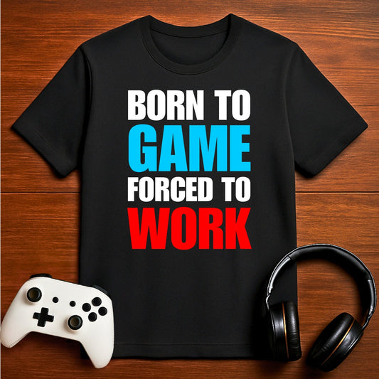 T-Shirt Black / S Forced to Work Gamer T-shirt