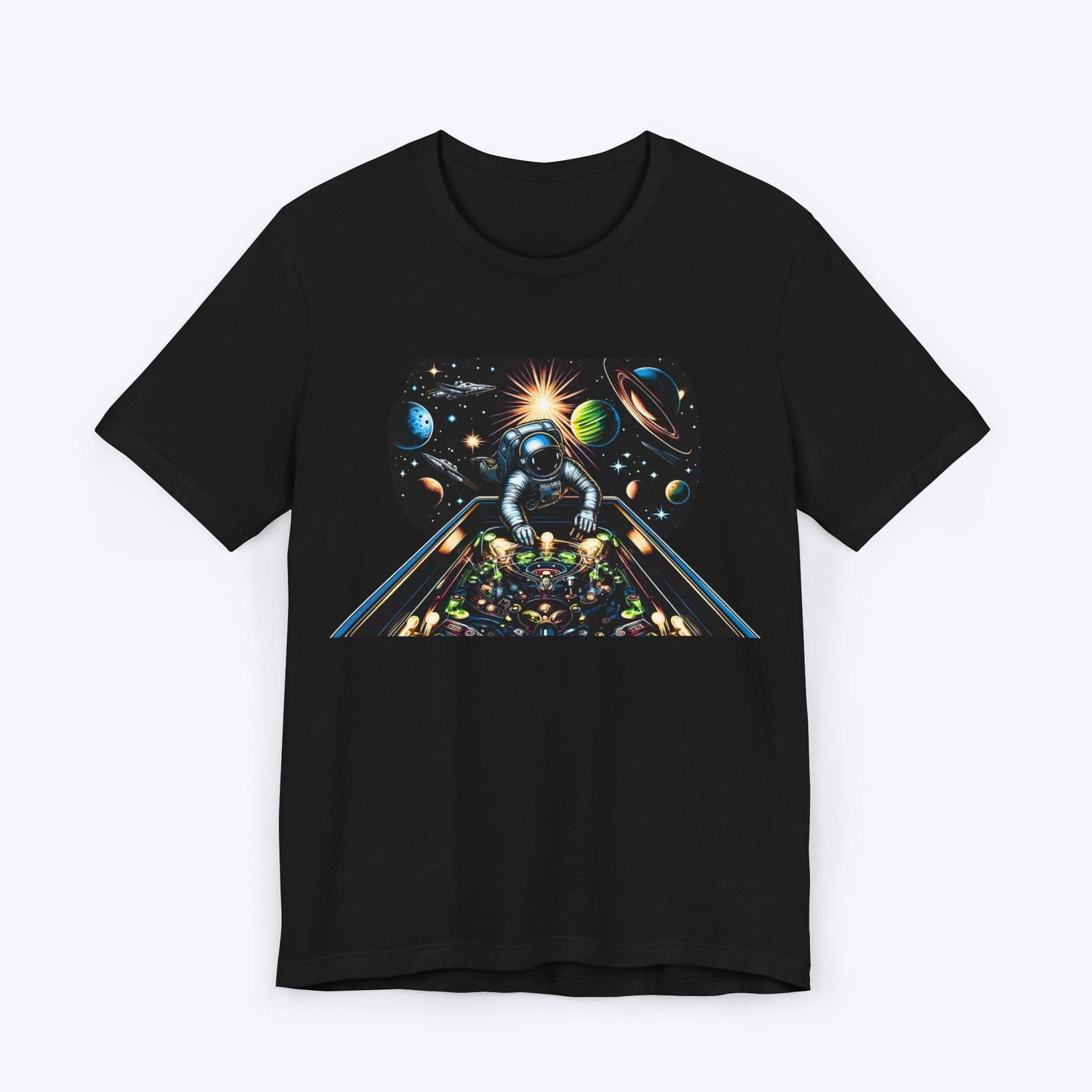 T-Shirt Black / S Galaxy Pinball: Astronaut Edition T-shirt