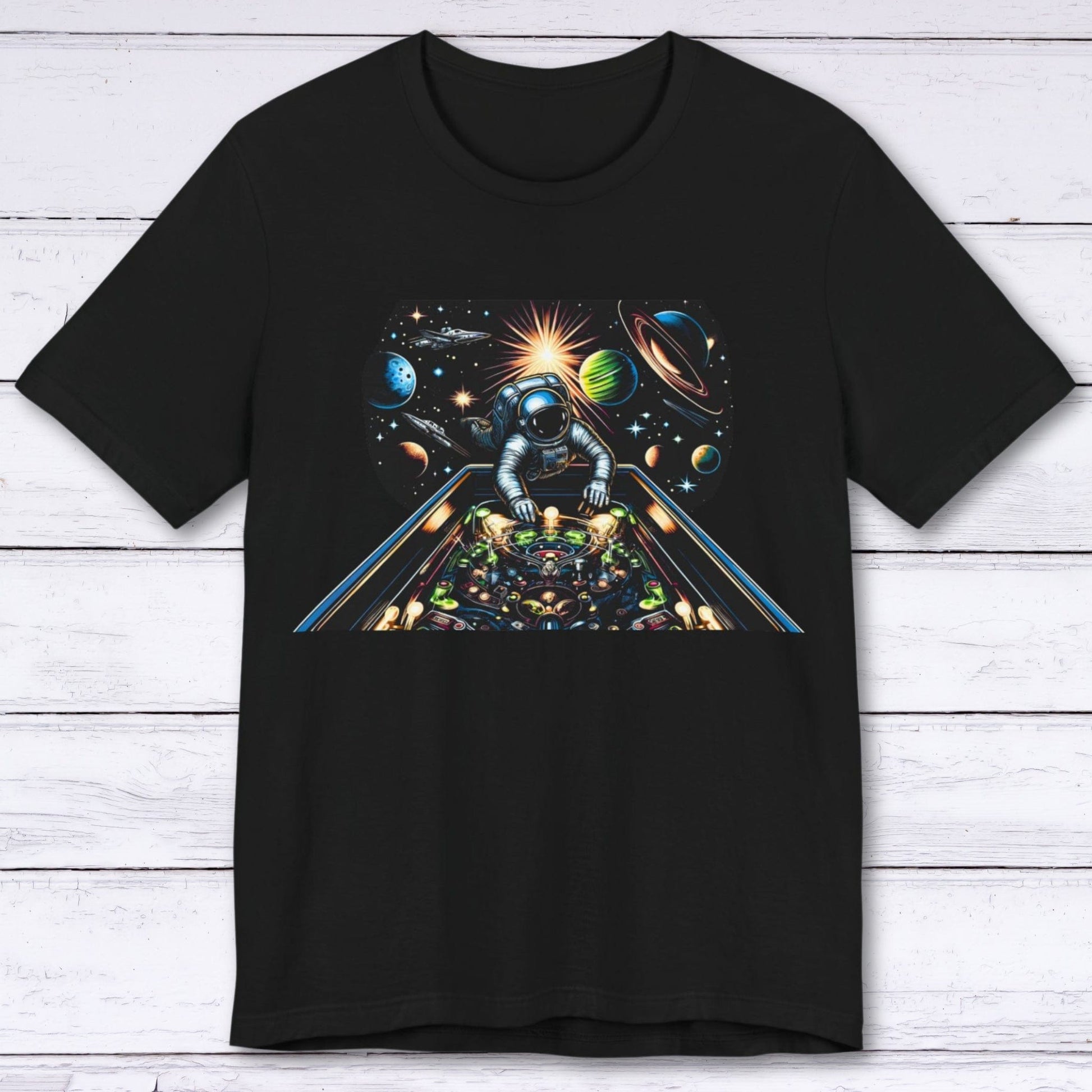 T-Shirt Black / S Galaxy Pinball: Astronaut Edition T-shirt