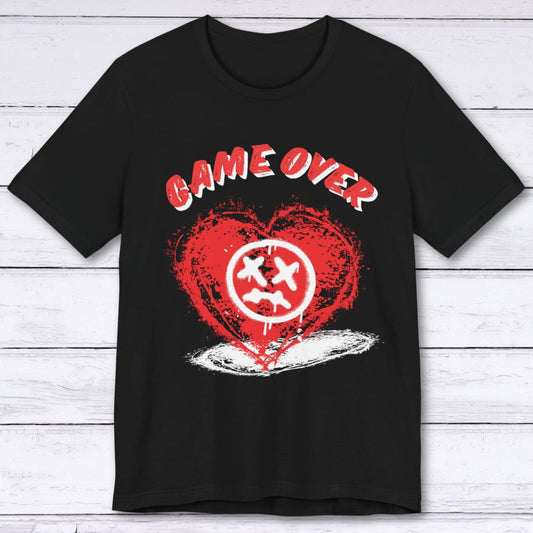 T-Shirt Black / S Game Over:Sad Hearts T-shirt