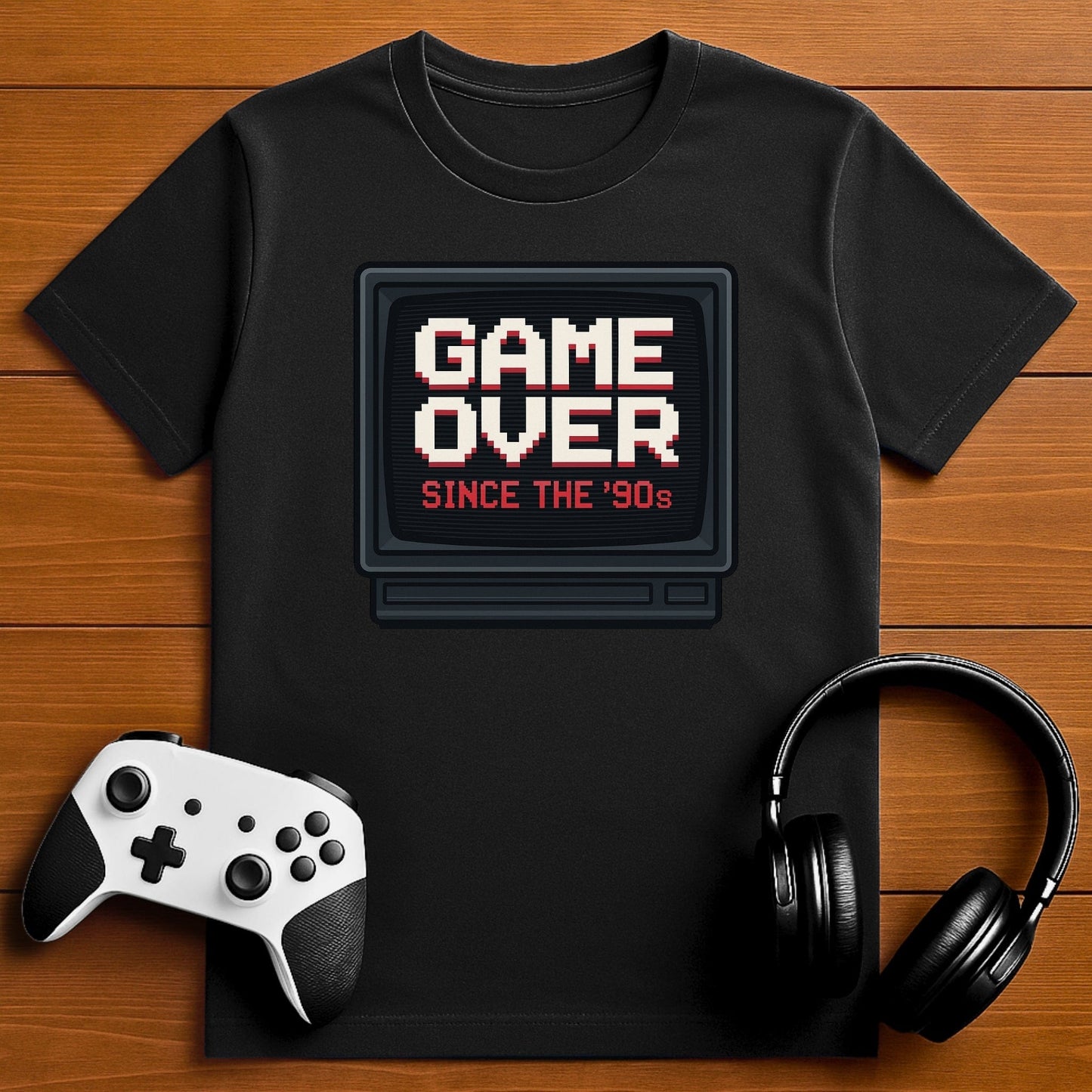 T-Shirt Black / S Game Over - TV Box T-Shirt