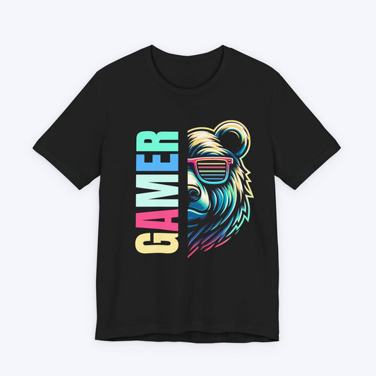 T-Shirt Black / S Gamer Bear Highlights T-shirt