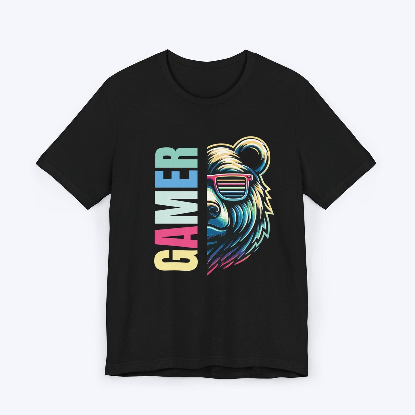 T-Shirt Black / S Gamer Bear Highlights T-shirt