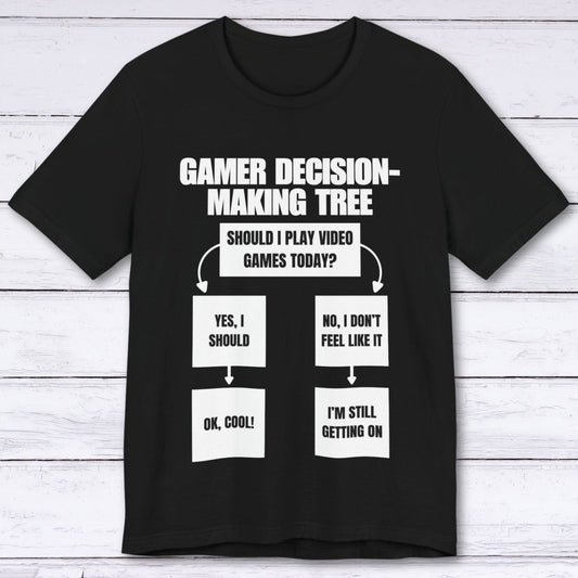 T-Shirt Black / S Gamer Decision-Making Tree T-shirt