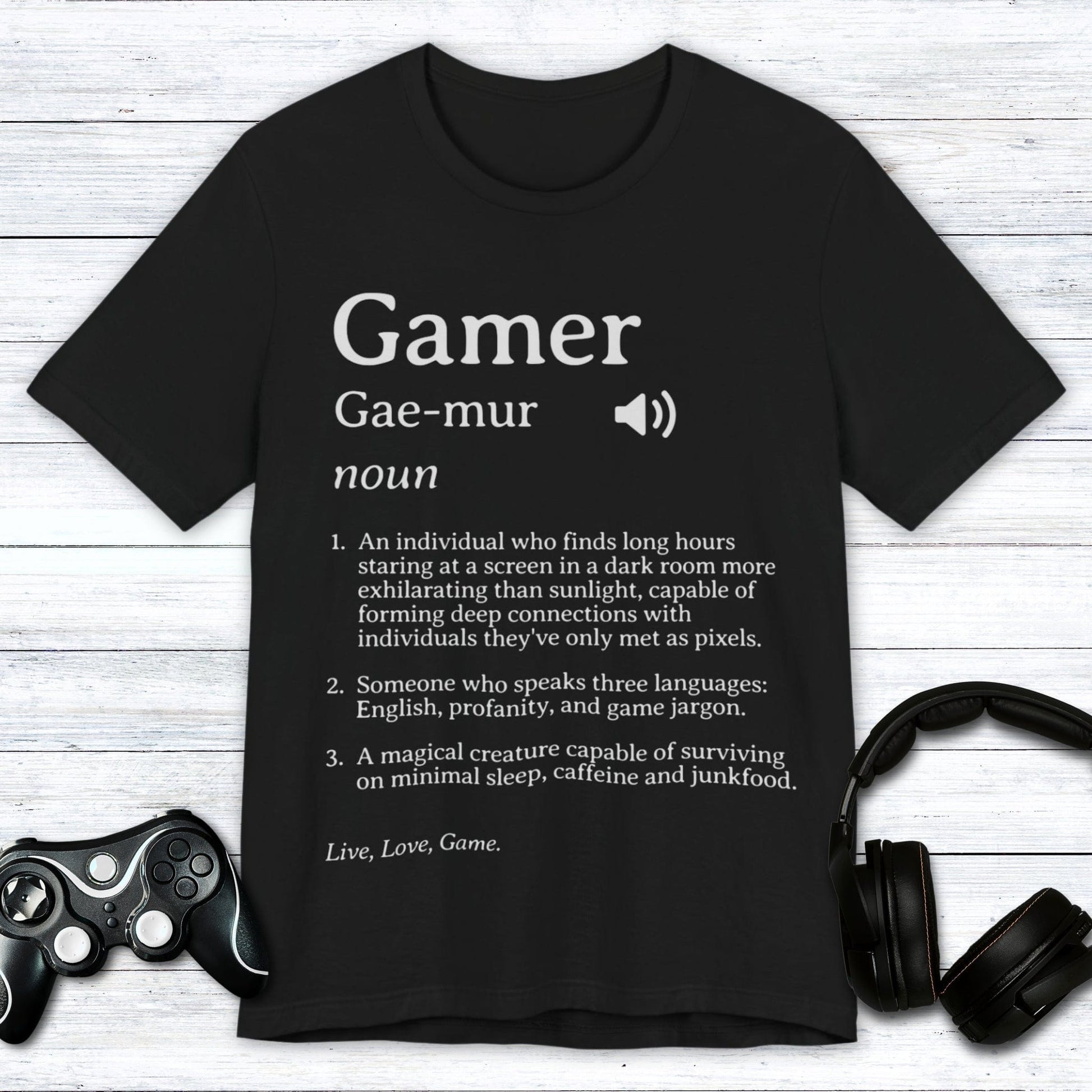 T-Shirt Black / S Gamer (Definition) T-shirt