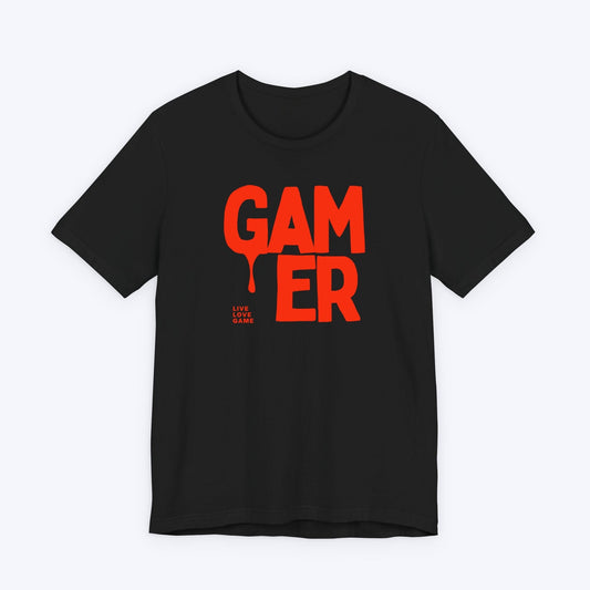 T-Shirt Black / S Gamer Drip: Live, Love, Game T-shirt