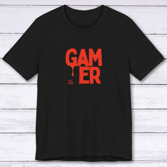 T-Shirt Black / S Gamer Drip: Live, Love, Game T-shirt