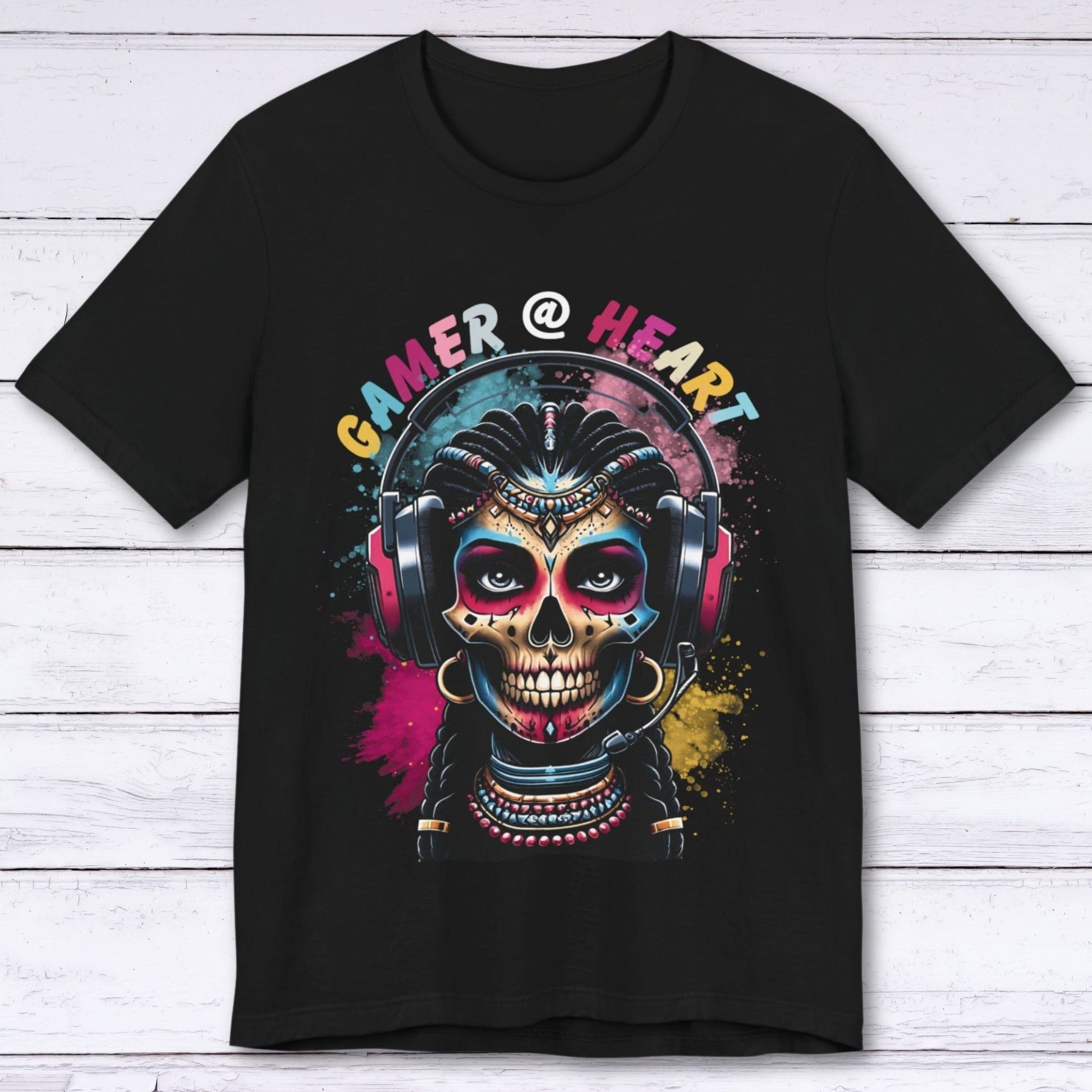 T-Shirt Black / S Gamer @ Heart (Skull Girl Edition) T-shirt