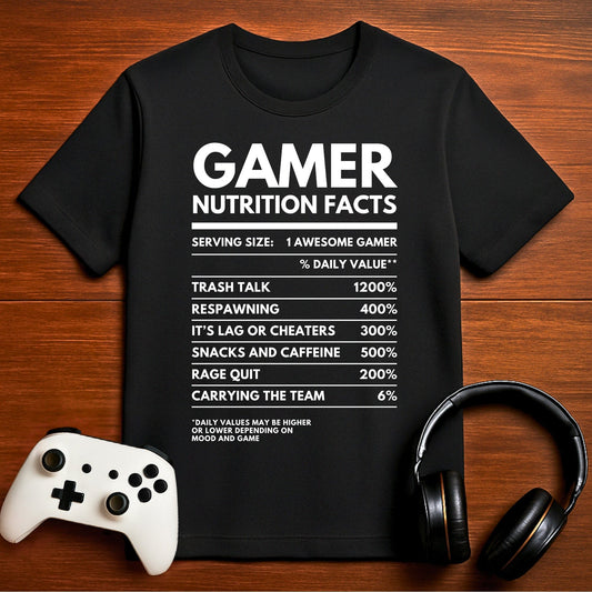 T-Shirt Black / S Gamer Nutrition T-shirt