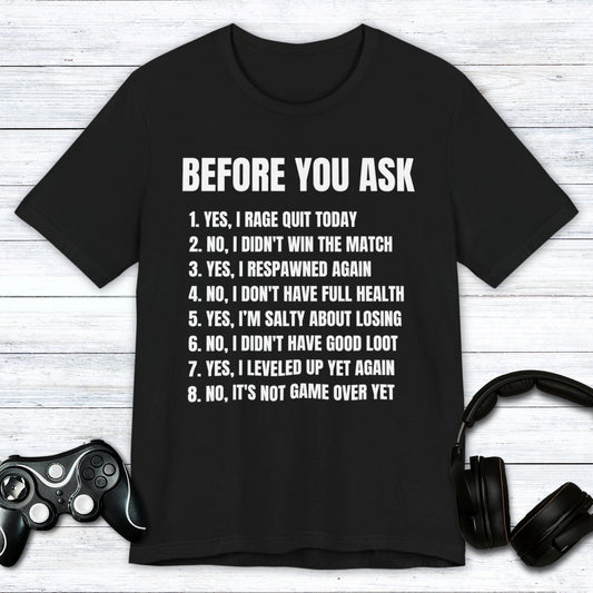 T-Shirt Black / S Gaming FAQ T-shirt