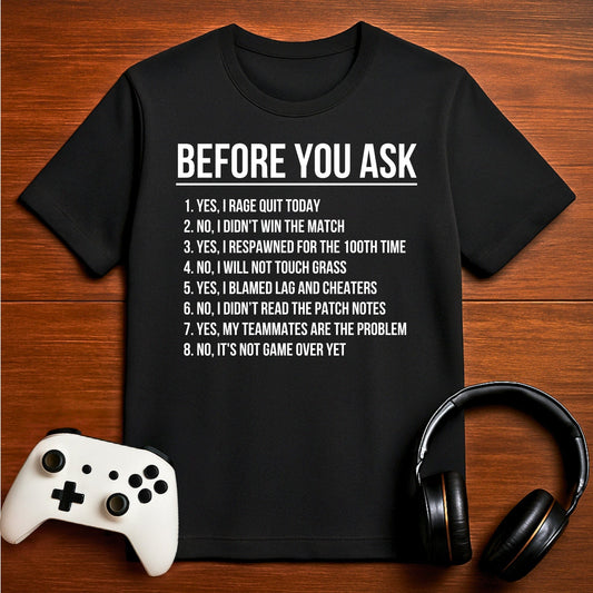 T-Shirt Black / S Gaming FAQ T-shirt