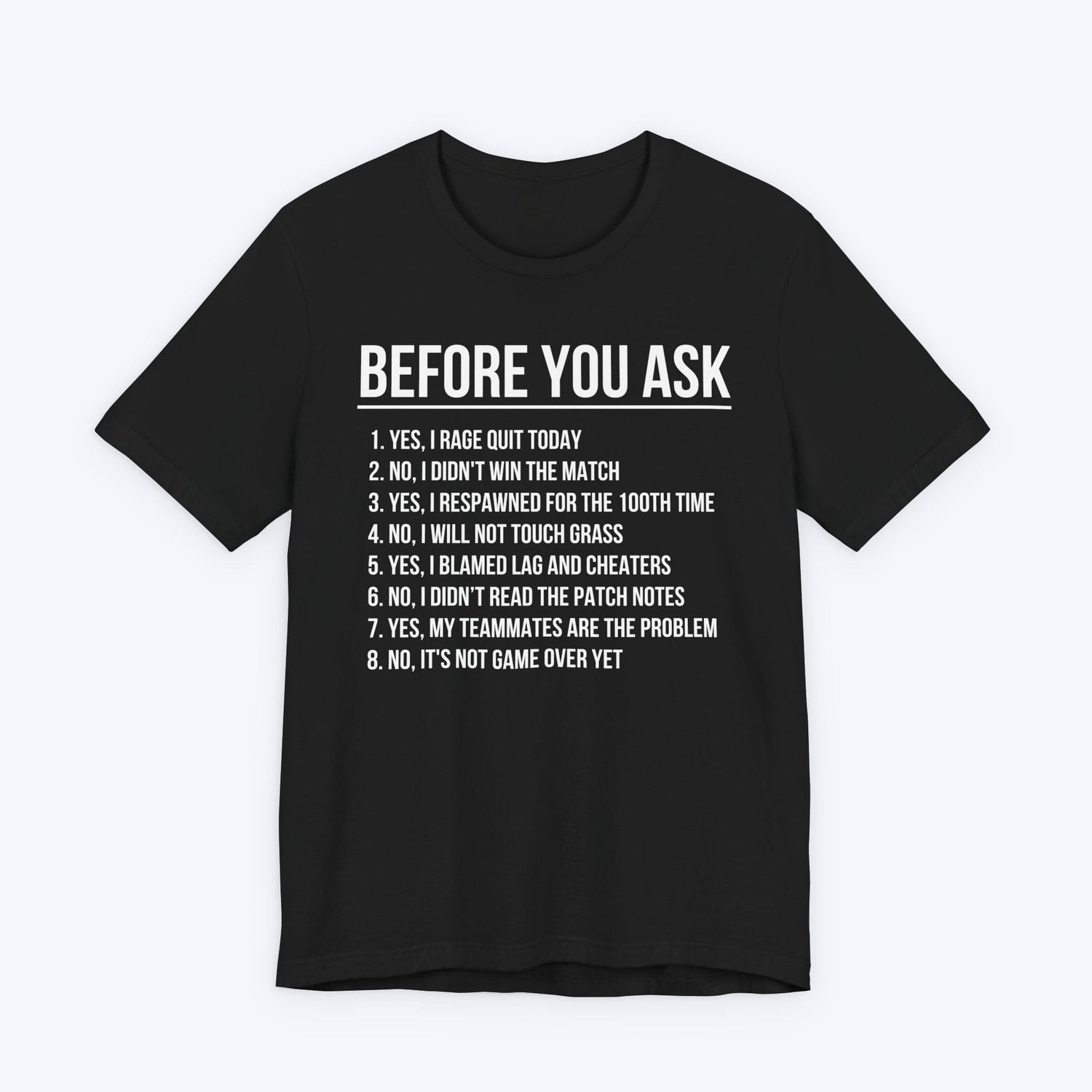 T-Shirt Black / S Gaming FAQ T-shirt