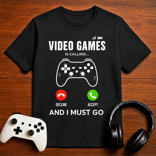 T-Shirt Black / S Gaming Is Calling T-shirt