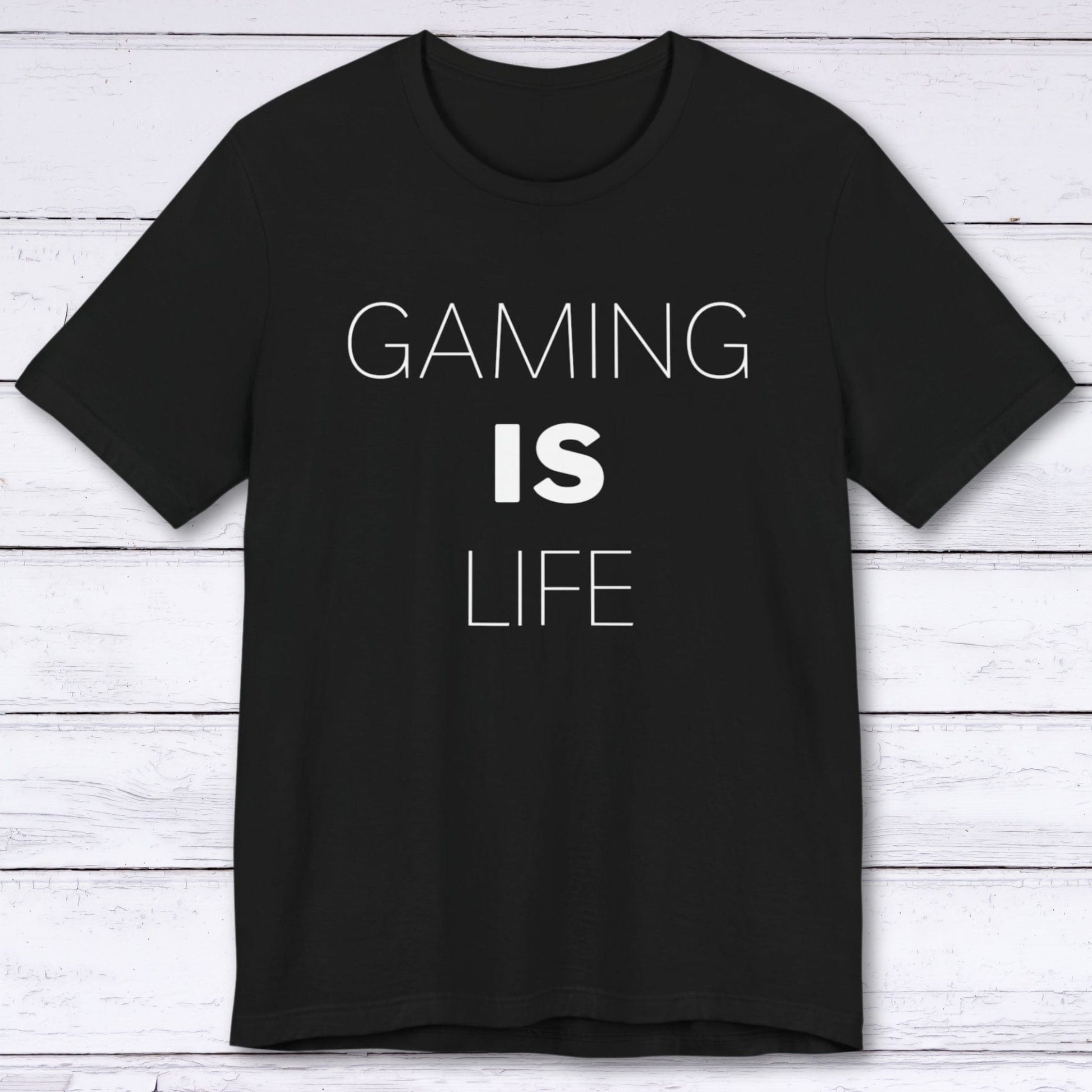 T-Shirt Black / S Gaming is Life (Borderless) T-shirt