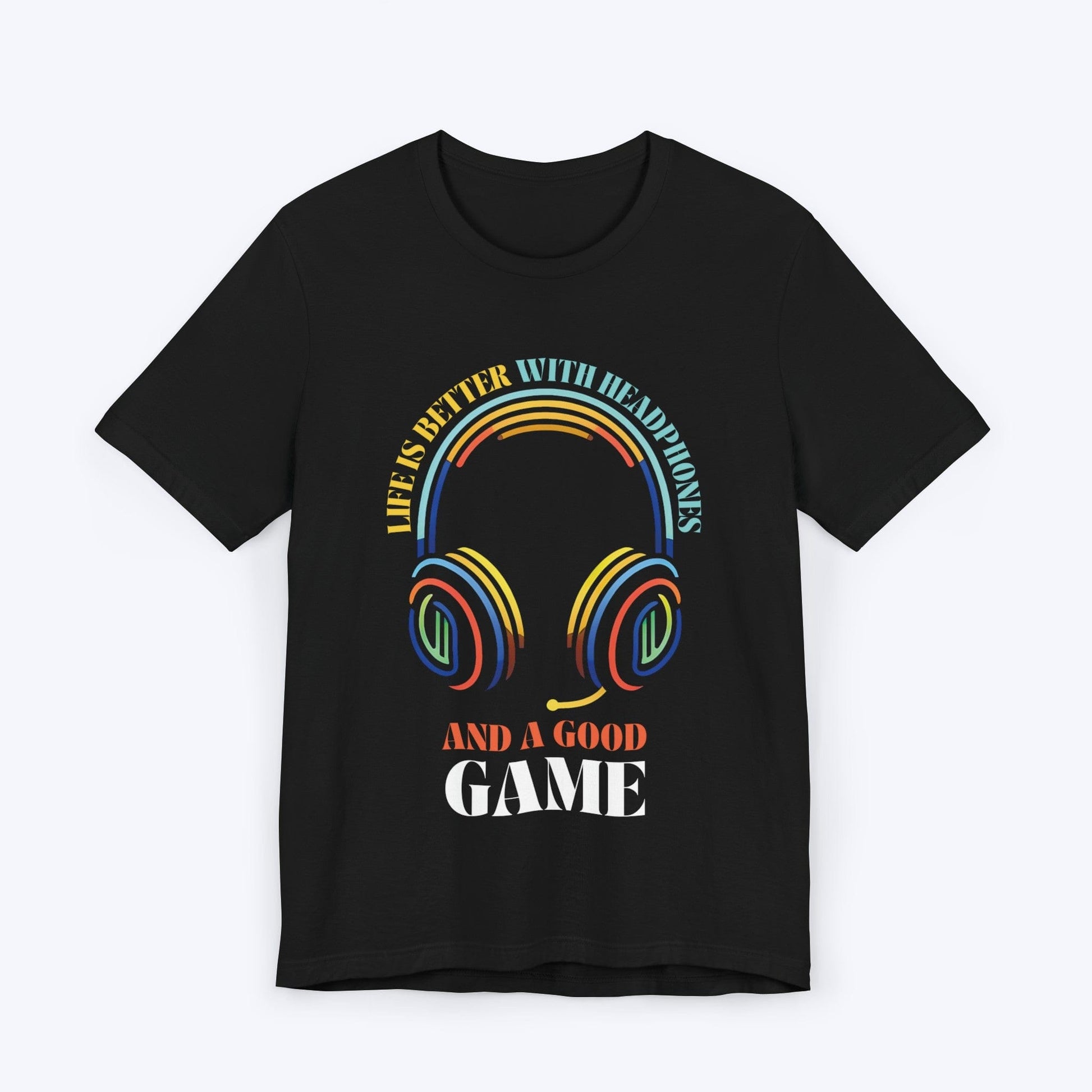 T-Shirt Black / S Gaming Nirvana - Headphones & Good Times T-shirt