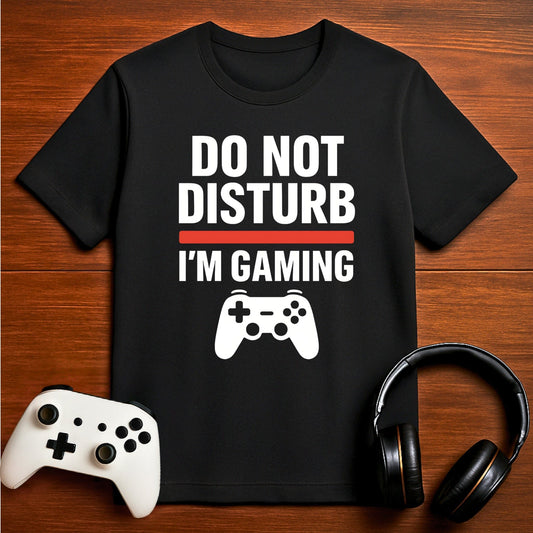 T-Shirt Black / S Gaming Time – No Interruptions T-shirt