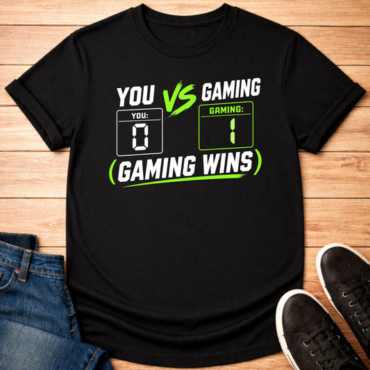 T-Shirt Black / S Gaming Wins Score T-shirt