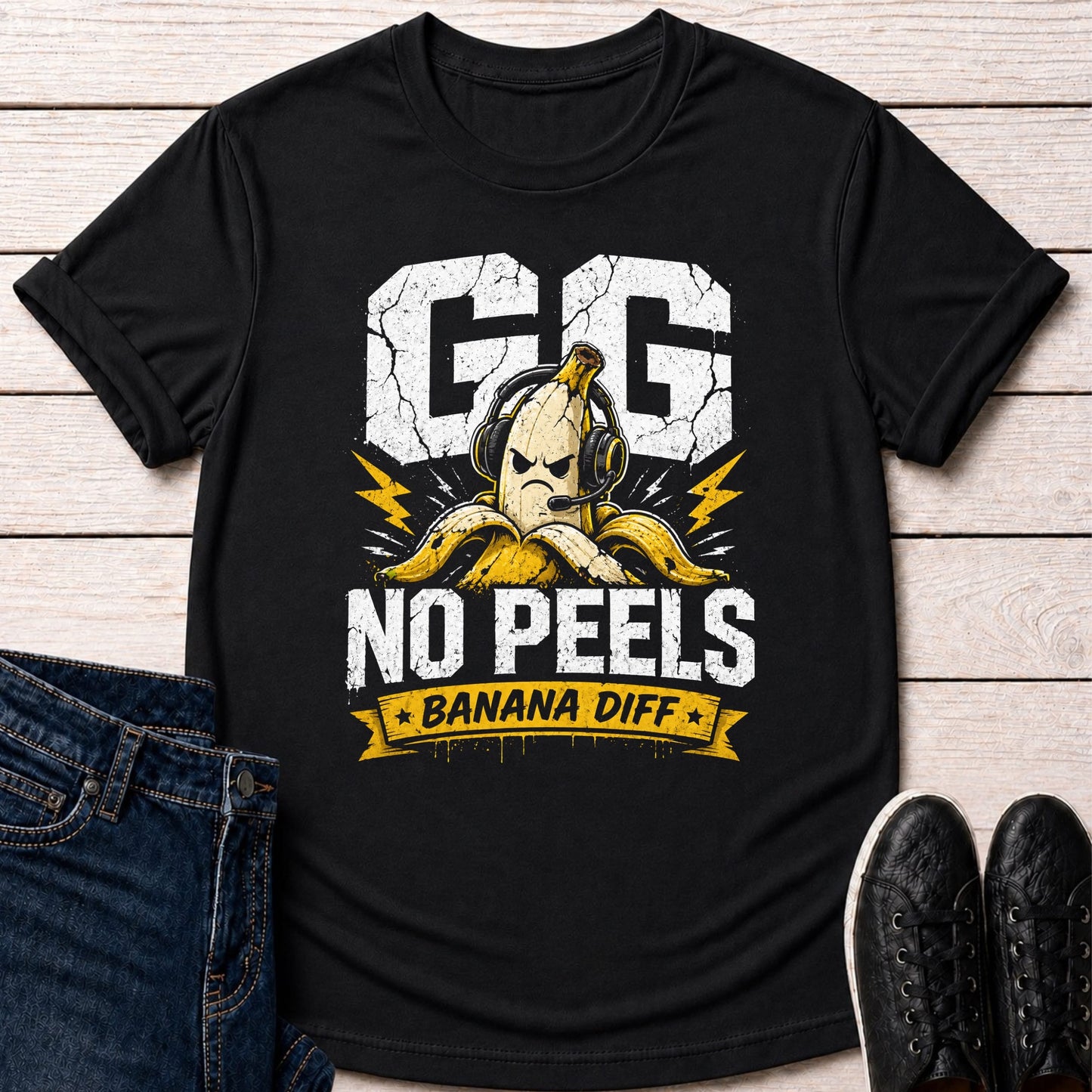 T-Shirt Black / S GG No Peels T-shirt