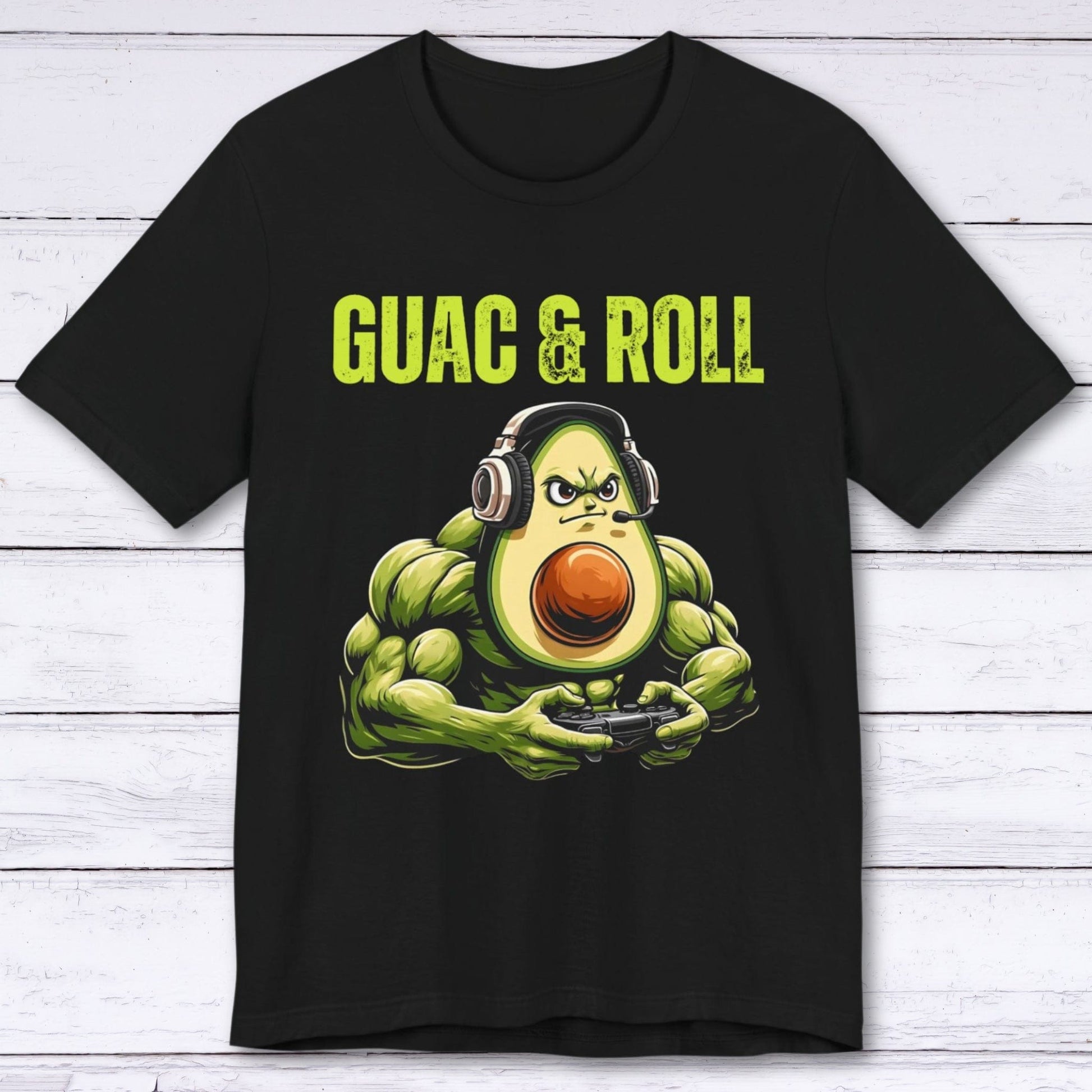 T-Shirt Black / S Guac and Roll Avocado T-shirt