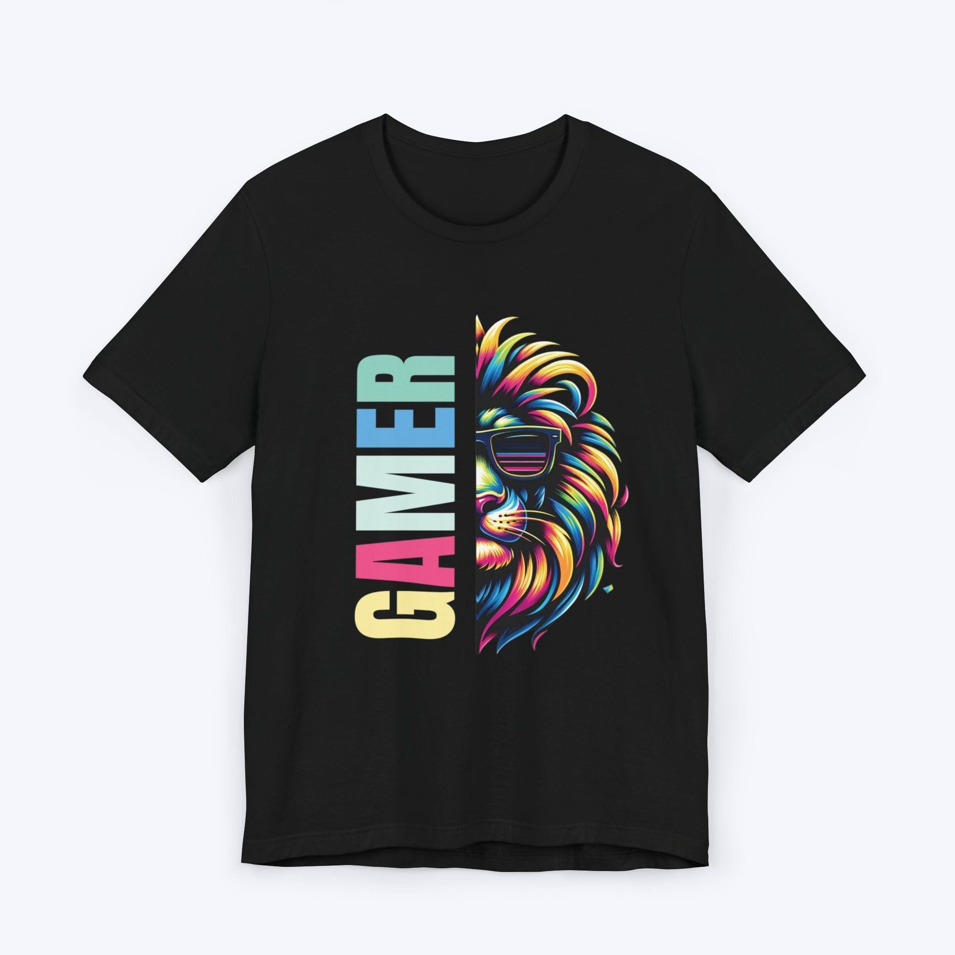 T-Shirt Black / S Half Gamer Half Lion T-shirt