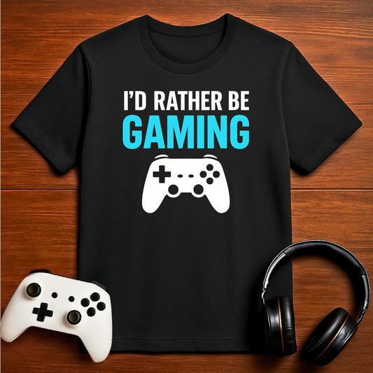 T-Shirt Black / S Here Physically, Gaming Mentally T-shirt