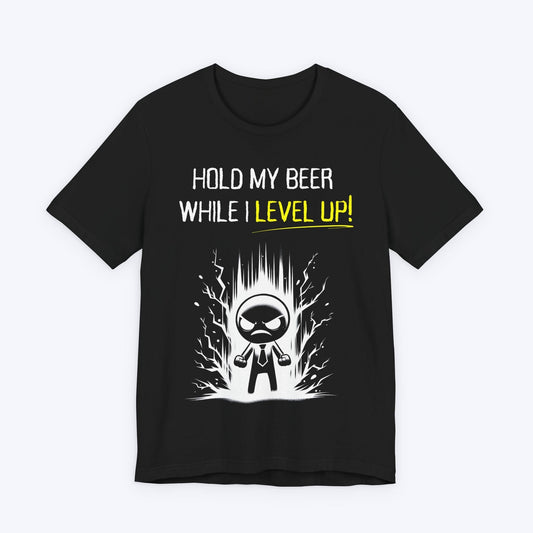 T-Shirt Black / S Hold My Beer "Level Up" T-shirt