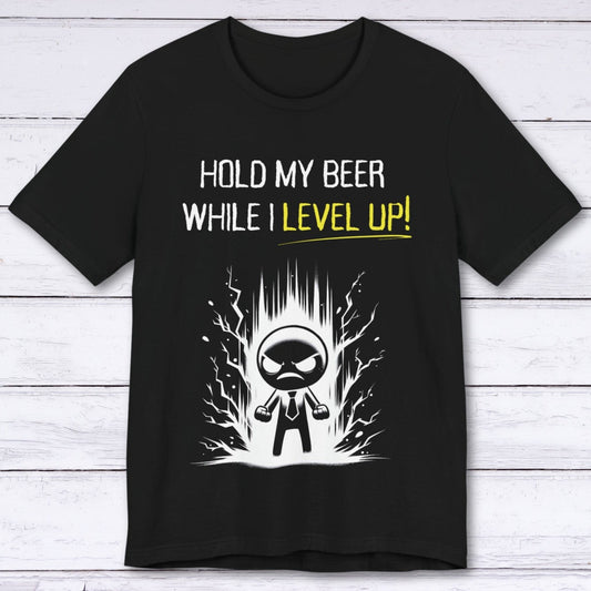 T-Shirt Black / S Hold My Beer "Level Up" T-shirt