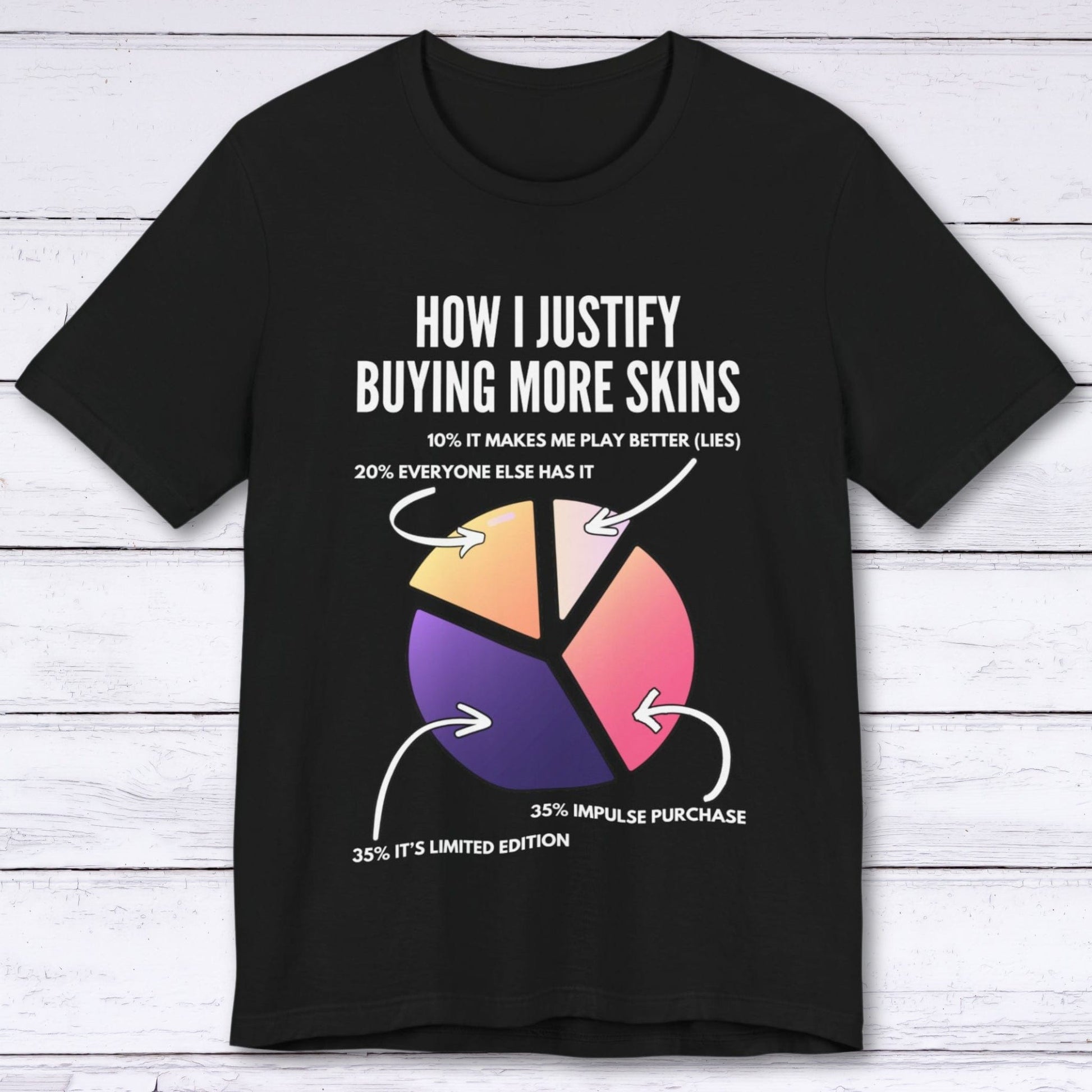 T-Shirt Black / S How I Justify Buying More Skins T-shirt