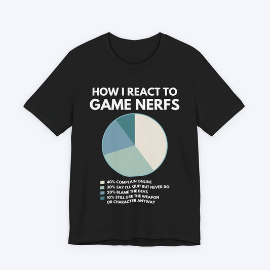 T-Shirt Black / S How I React To Game Nerfs T-shirt