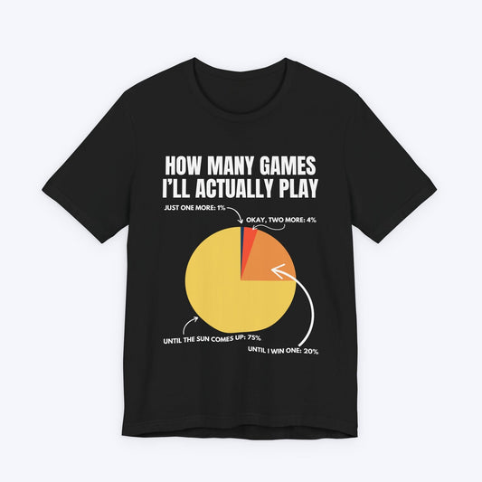 T-Shirt Black / S How Many Games I'll Actually Play T-shirt