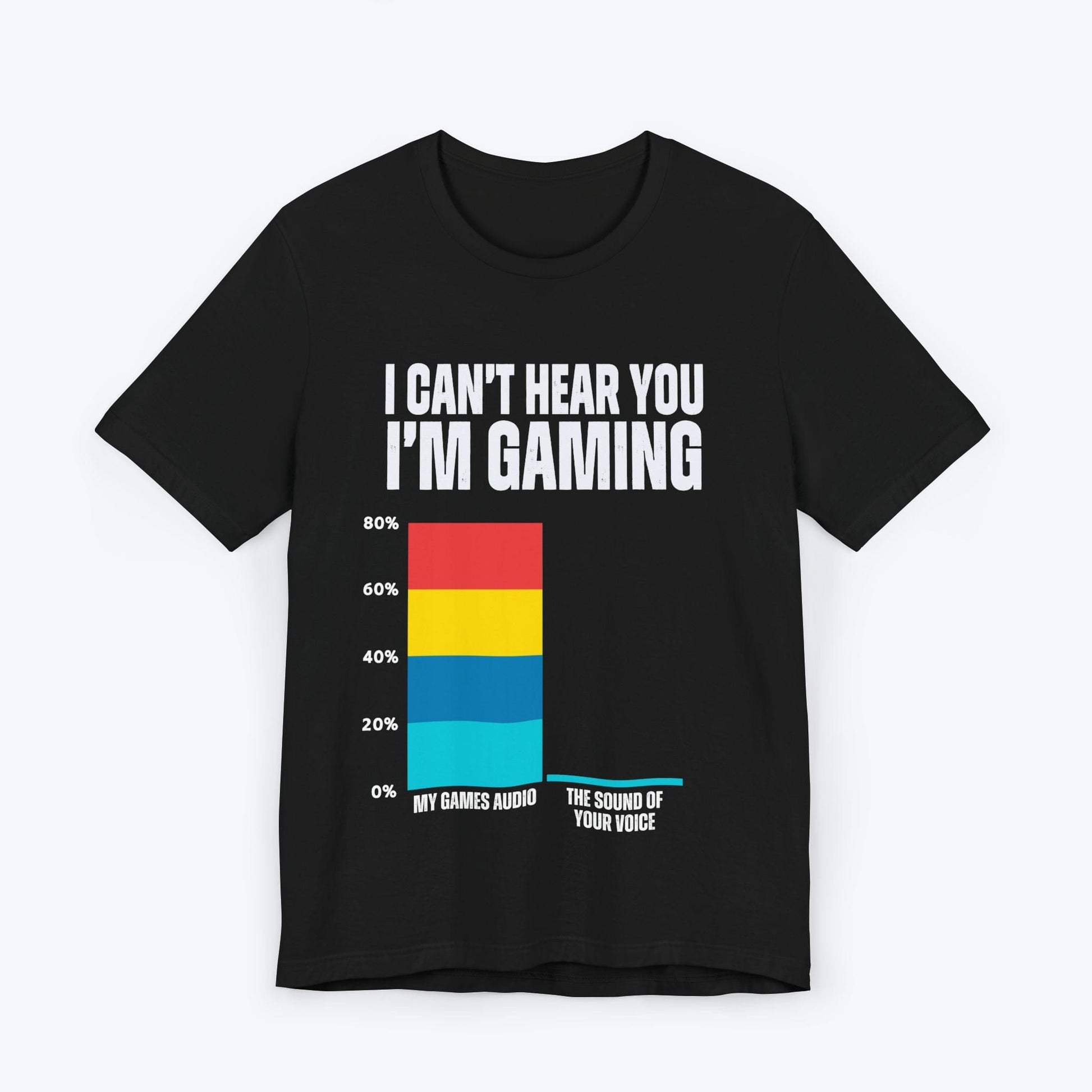 T-Shirt Black / S I Can't Hear You (Bar Chart) T-shirt