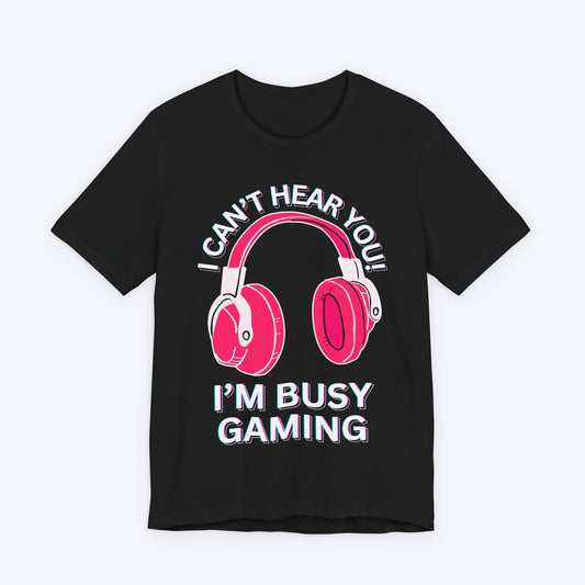 T-Shirt Black / S I Can't Hear You "Hibiscus" Gaming T-shirt