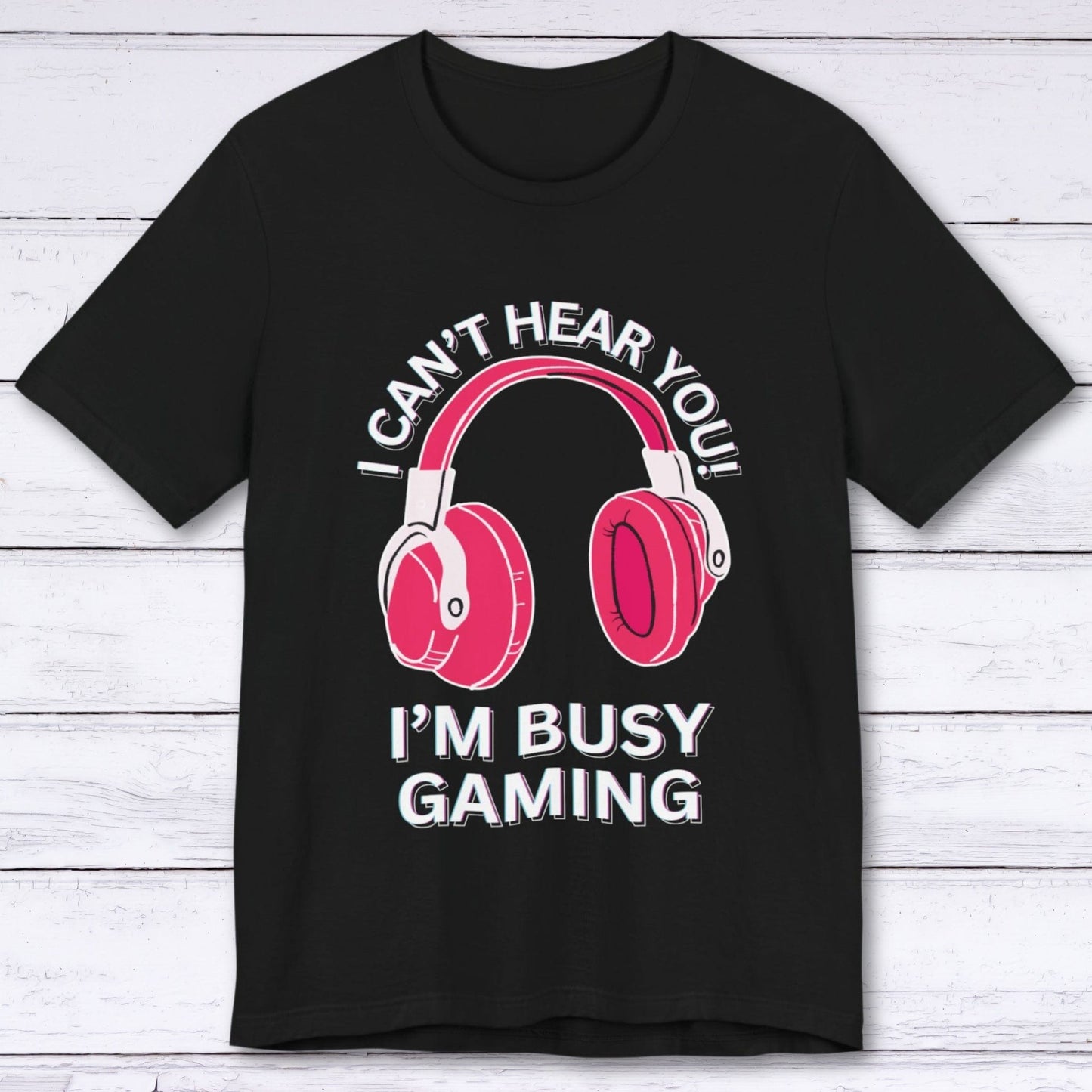 T-Shirt Black / S I Can't Hear You "Hibiscus" Gaming T-shirt