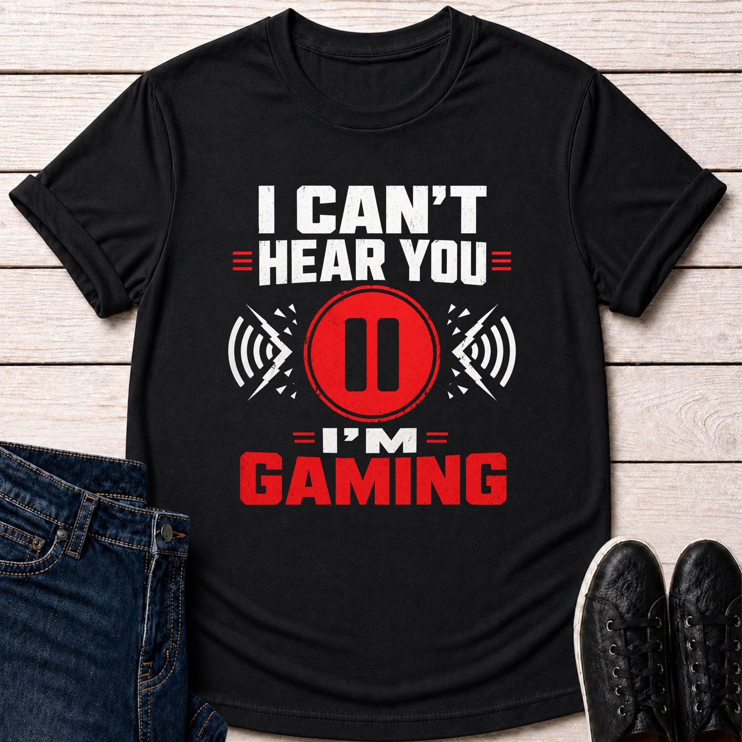 T-Shirt Black / S I Can’t Hear You T-shirt