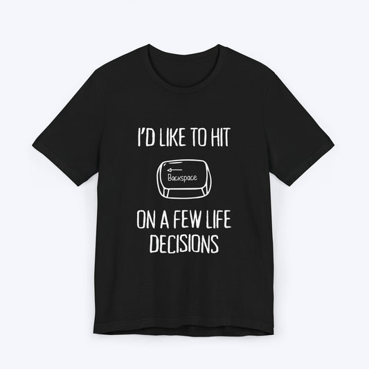 T-Shirt Black / S I'd Like to Hit Backspace T-shirt