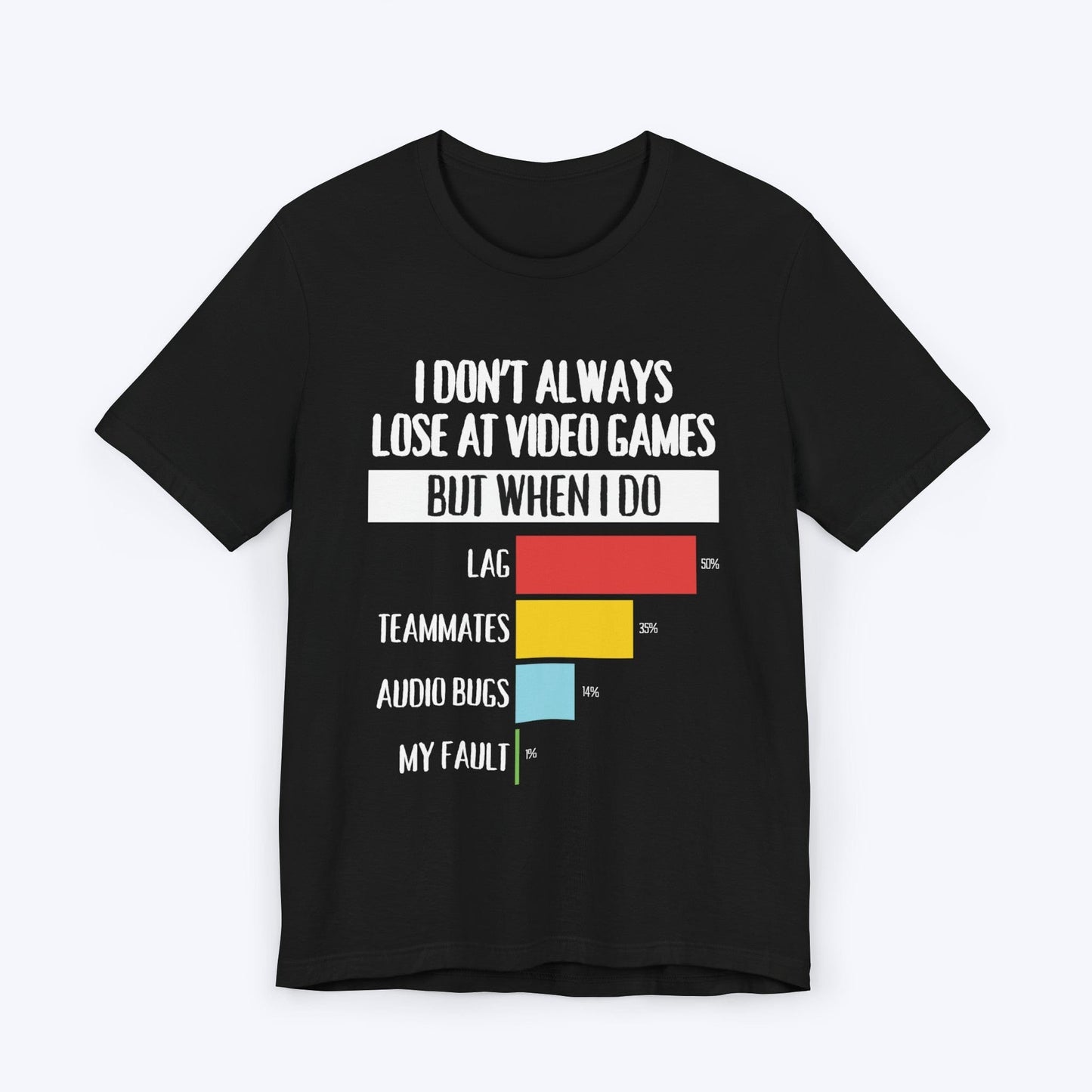 T-Shirt Black / S I Don't Always Lose at Video Games T-shirt