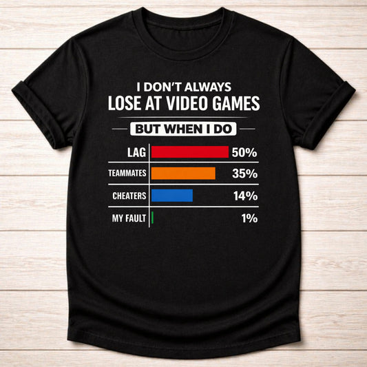 T-Shirt Black / S I Don't Lose T-shirt