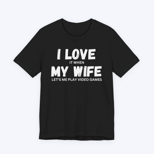 T-Shirt Black / S I Love My Wife (Gamer) T-shirt