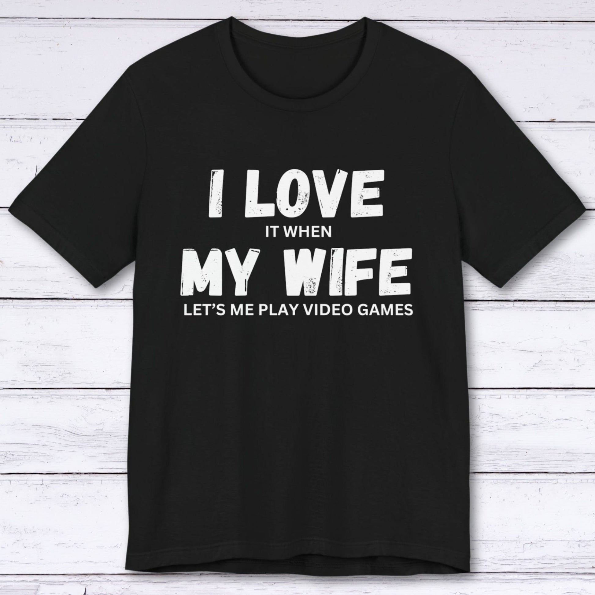 T-Shirt Black / S I Love My Wife (Gamer) T-shirt