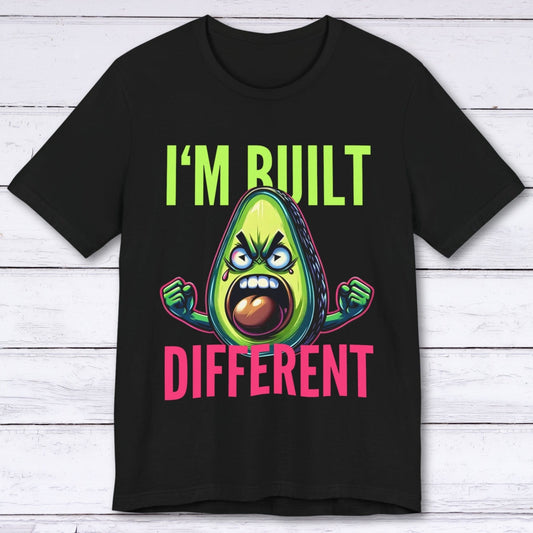 T-Shirt Black / S I'm Built Different Avocado T-shirt