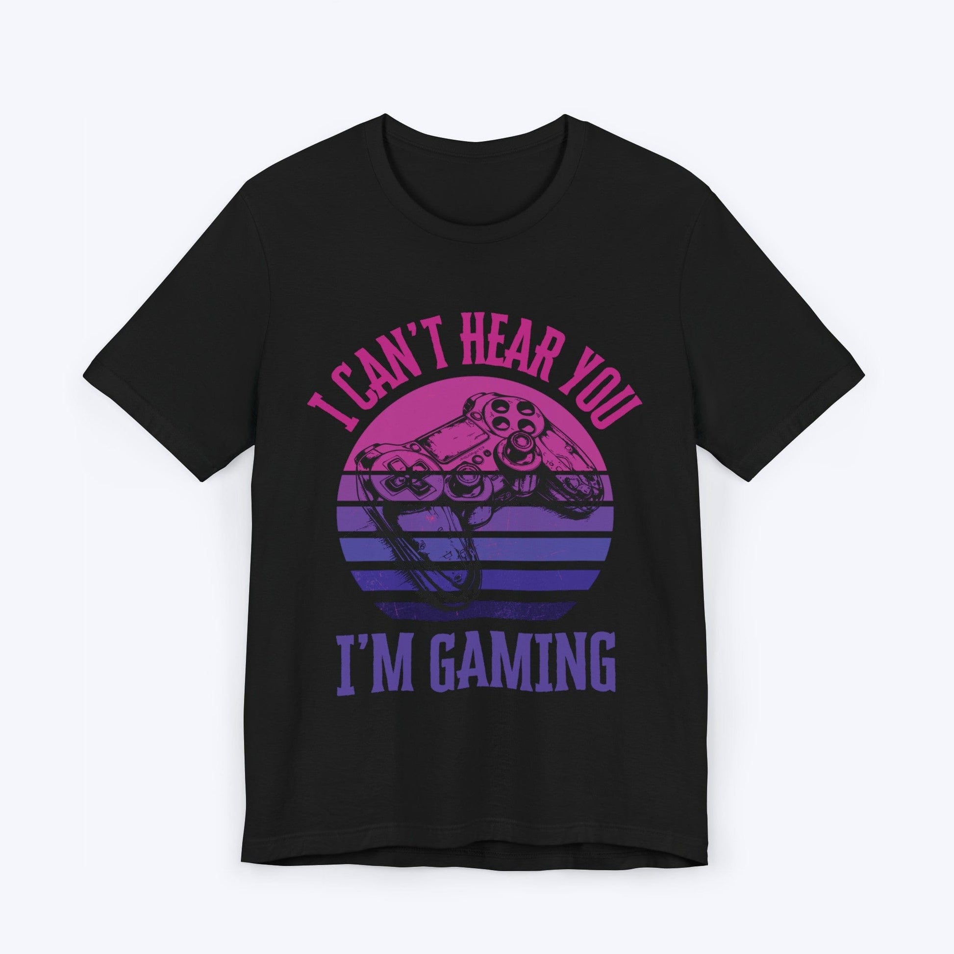 T-Shirt Black / S I'm Gaming: Purple Sunset T-shirt