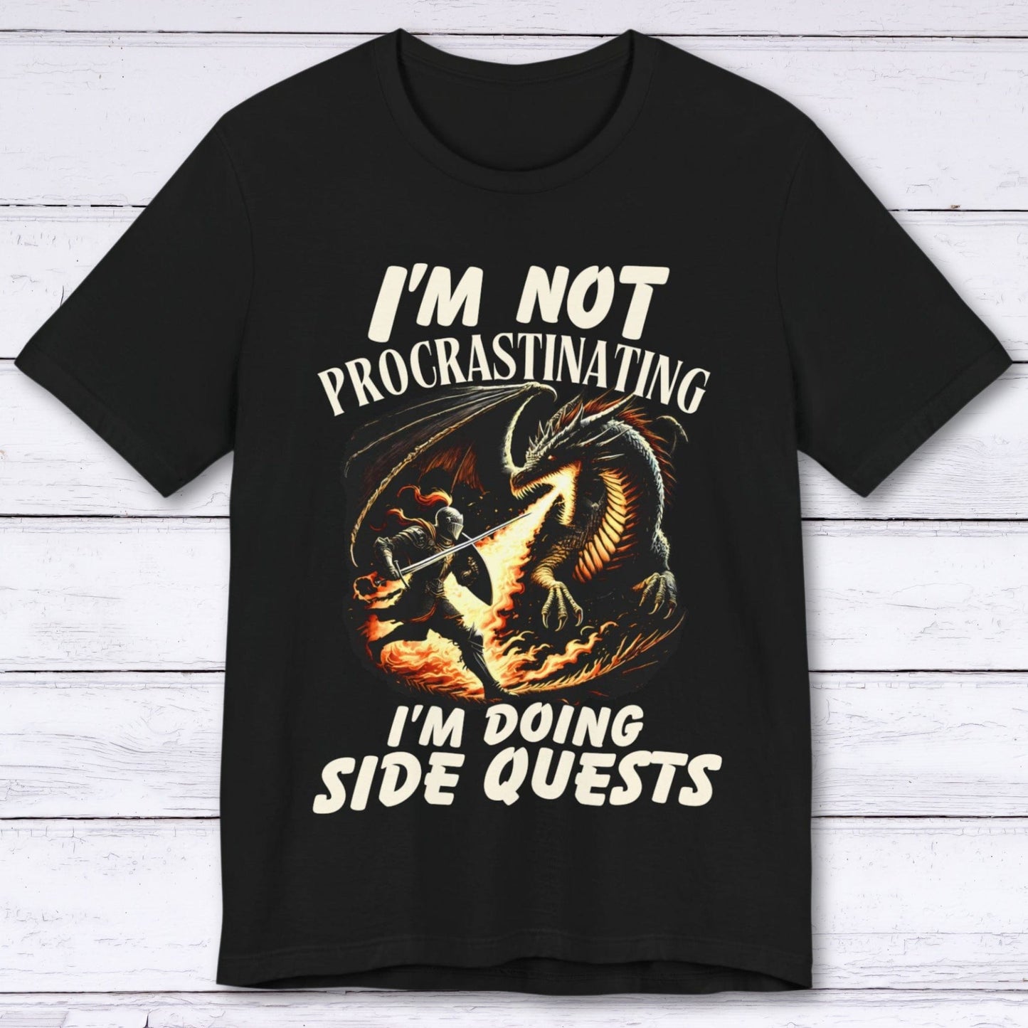 T-Shirt Black / S I'm Not Procrastinating (Side Quests) T-shirt