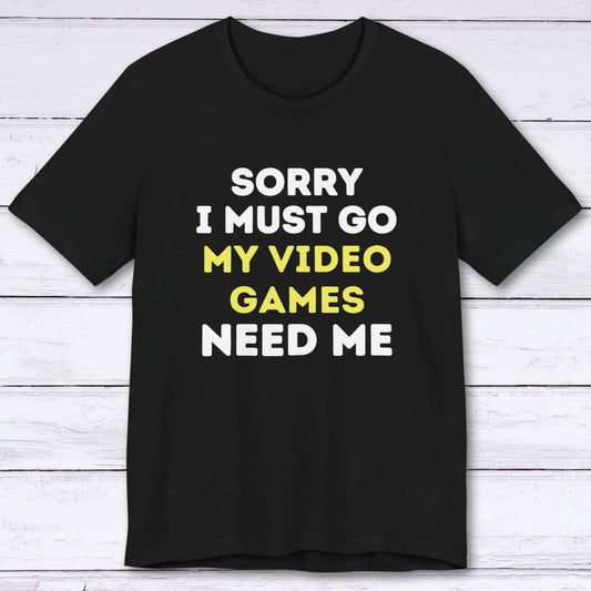 T-Shirt Black / S I Must Go (Video Games) T-shirt